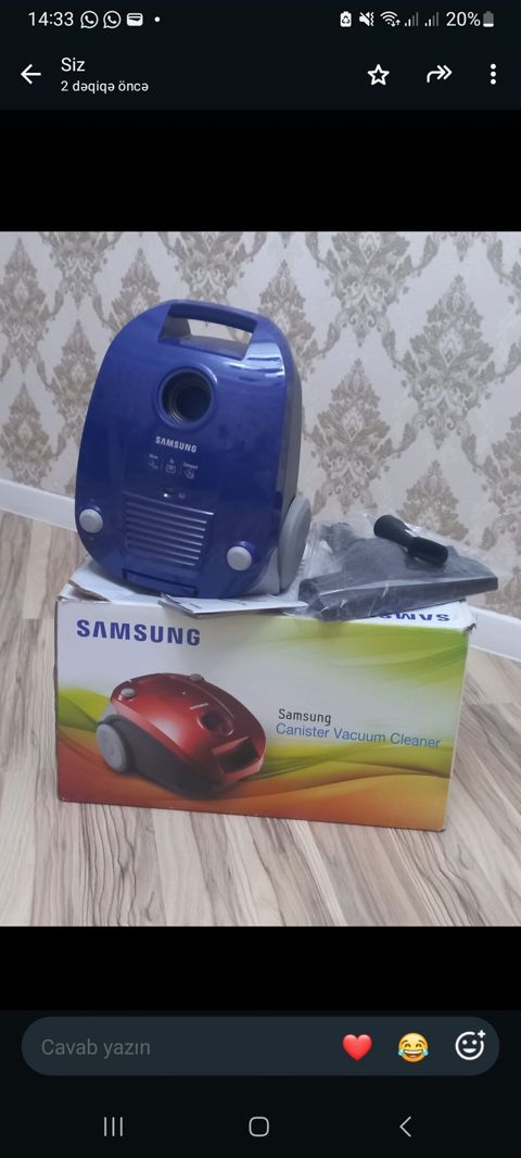 Samsung SC4140 (VCC4140V3A/XEV) tozsoran - Tip: Kanistr tipli — Sumqayıt