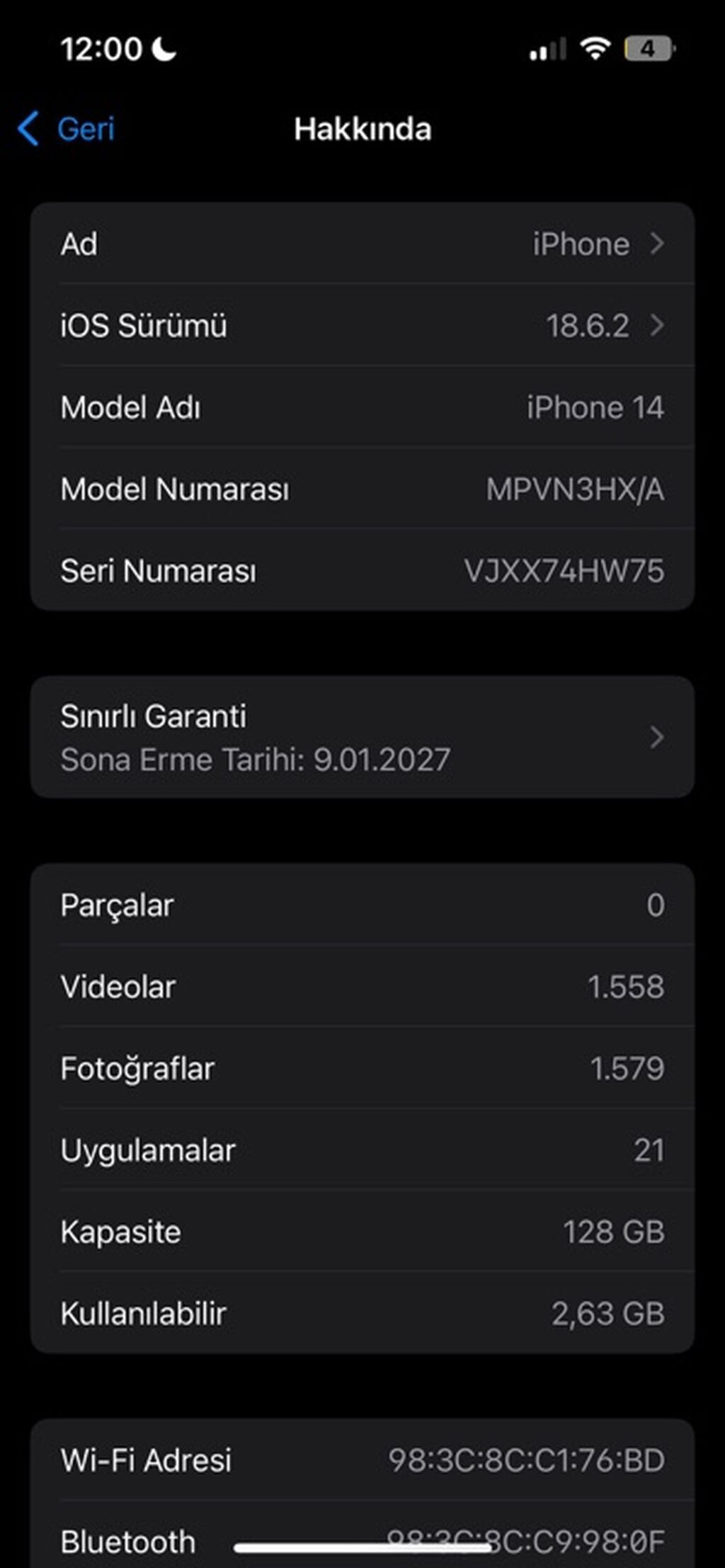 IPhone 14, 128 GB, Zəmanət — Apple iPhone, Bakı (2)