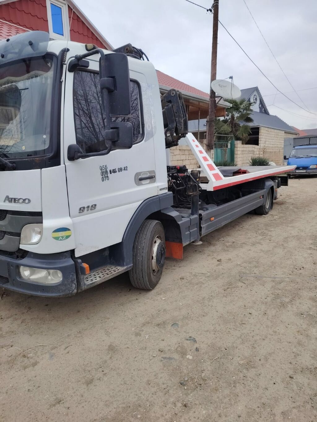 Mercedes-Benz Atego bazasında evakuator platformalı yük avtomobili — Avto, Bakı (5)