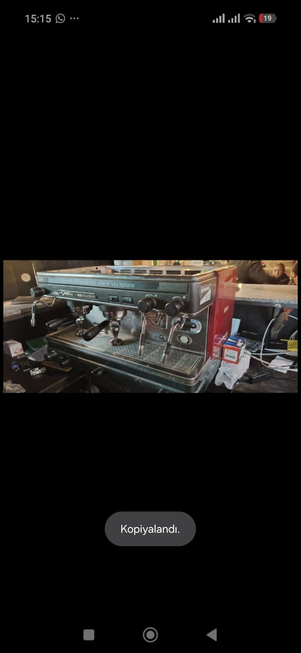 CİMBALİ M 32 CLASSİC MANUAL Espresso aparatı — Restoran üçün, Füzuli