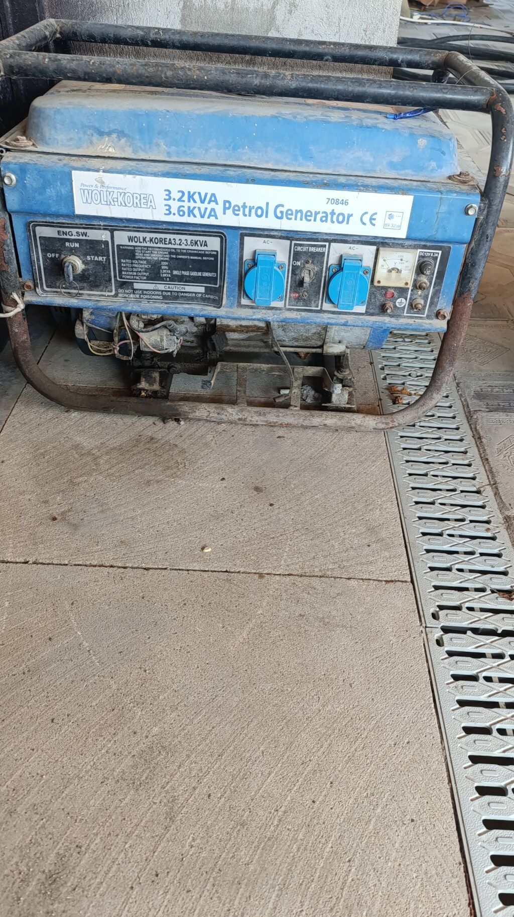 Benzinlə işləyən generator – WOLK-KOREA 3.2–3.6 kVA Xüsusiyyətlər: - — Generatorlar, Bakı