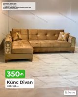 Künc divan, Bazalı, Açılan — Мебель