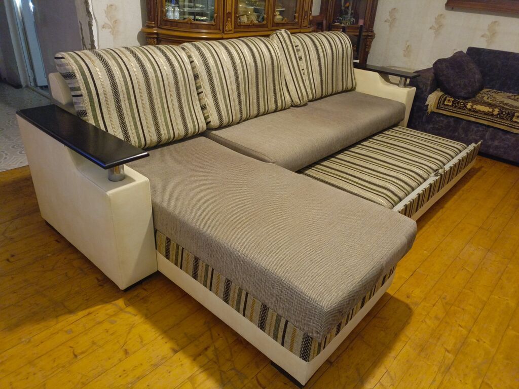 Künc divan, İşlənmiş, Açılan, Bazalı, Parça, Çatdırılma yoxdur — Mebel, Bakı (6)