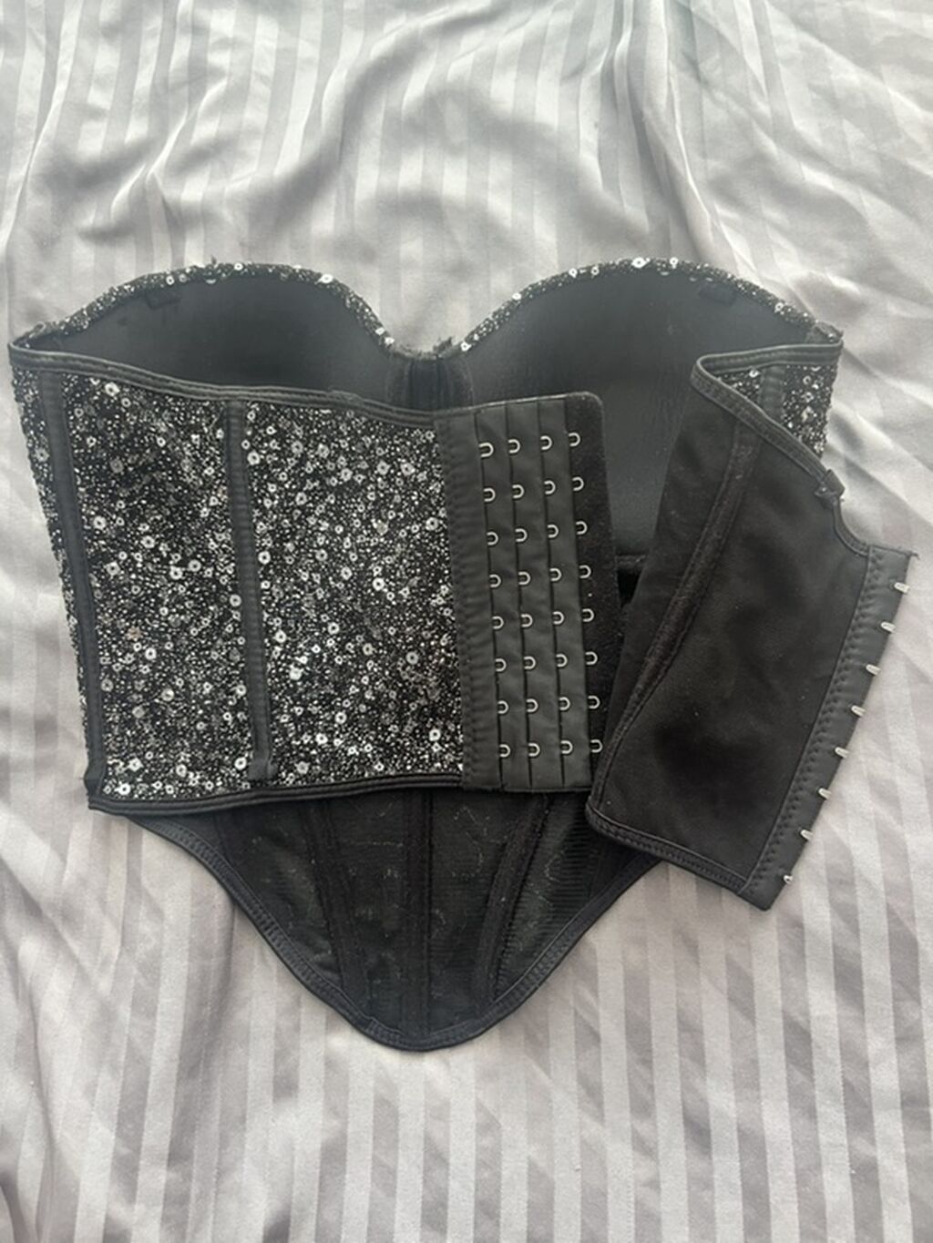 Payetli Qara Korset Top — Şort, Bakı (2)
