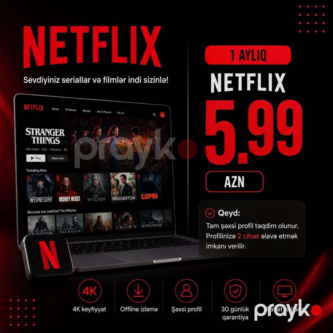 Netflix səhifəsi — Oyunlar, konsollər və proqramlar, Bakı (2)