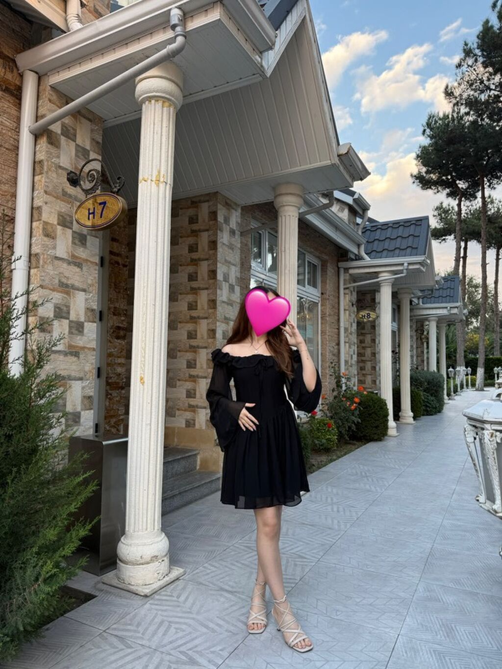Qara şifon don XS 34 olcu - Stil: “off-shoulder” (çiyin açıq), yuxarı — Şəxsi əşyalar, Bakı (3)
