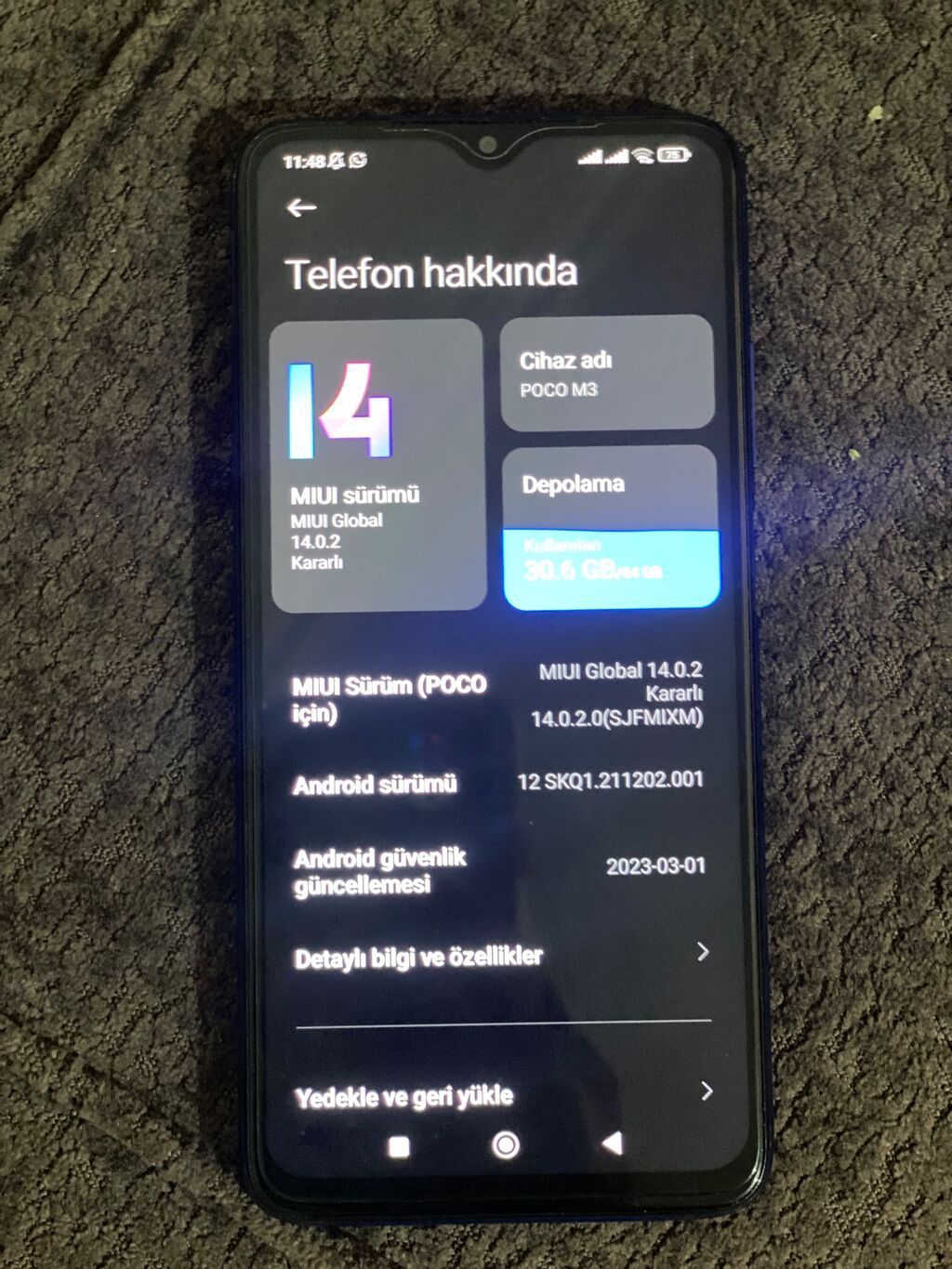 Poco M3, 64 GB, rəng - Mavi, Sensor — Elektronika, Bakı (3)