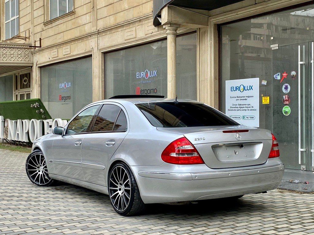 Mercedes E 270, 2.7 L, 2002 il, 313 000 km — Avtomobillər, Bakı (3)
