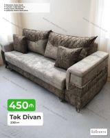 Tək divan – 230 sm - Açılan, bazalı mexanizm: gündəlik oturma və — Мебель