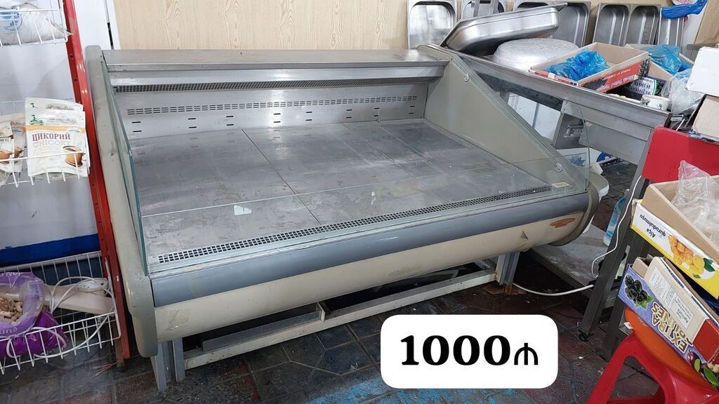 Balıq vitrin soyuducusu - Ölçü: 1,50 m x 1,20 m - Şüşəli ön vitrin — Mallar, Bakı