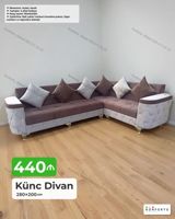 Künc divan – 280×200 sm - Açılan, bazalı mexanizm: gündəlik — Mebel