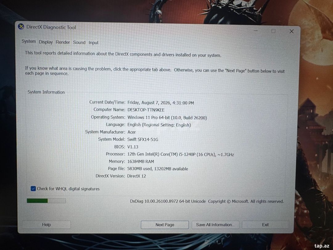 Acer Swift 14 — Elektronika, Bakı (10)