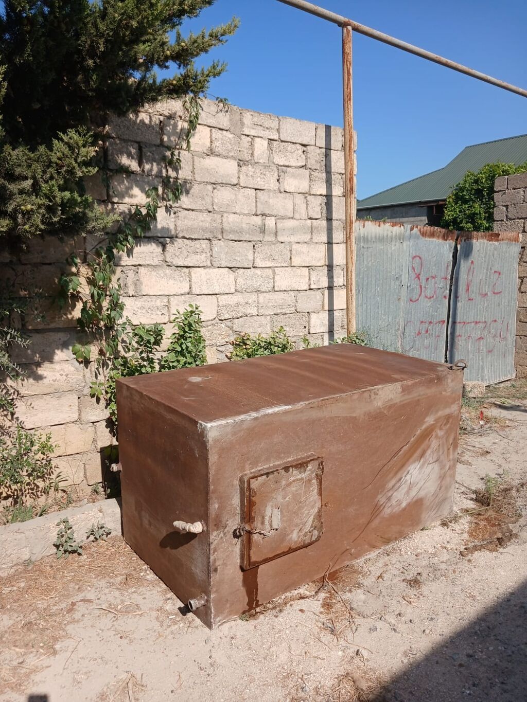 Metal maye saxlama çəni, 2000 l, işlənmiş