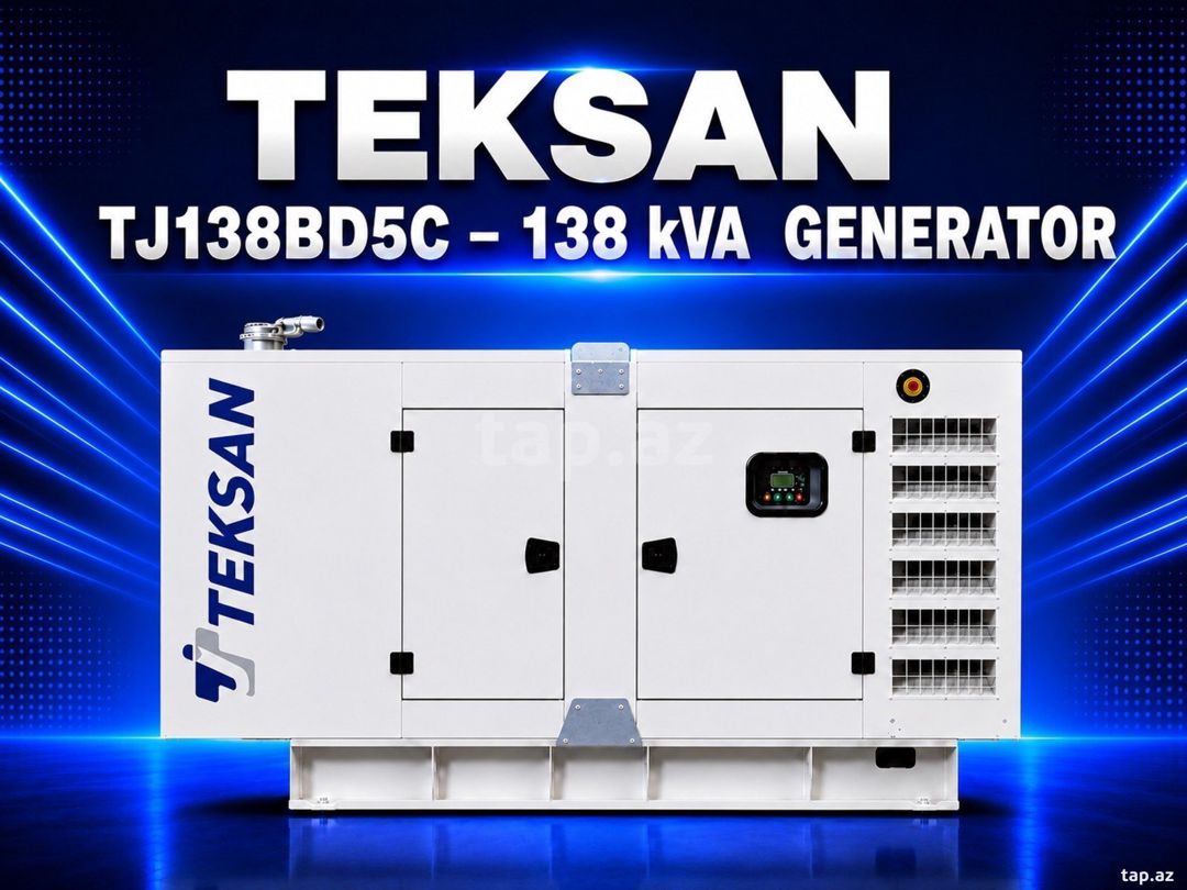 TEKSAN TJ138BD5C – 138 kVA Dizel Generator — Mallar, Bakı