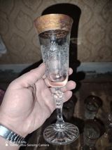 Qədəhlər, rəng - Qızılı, Xrustal, 6 ədədli dəst — Mallar