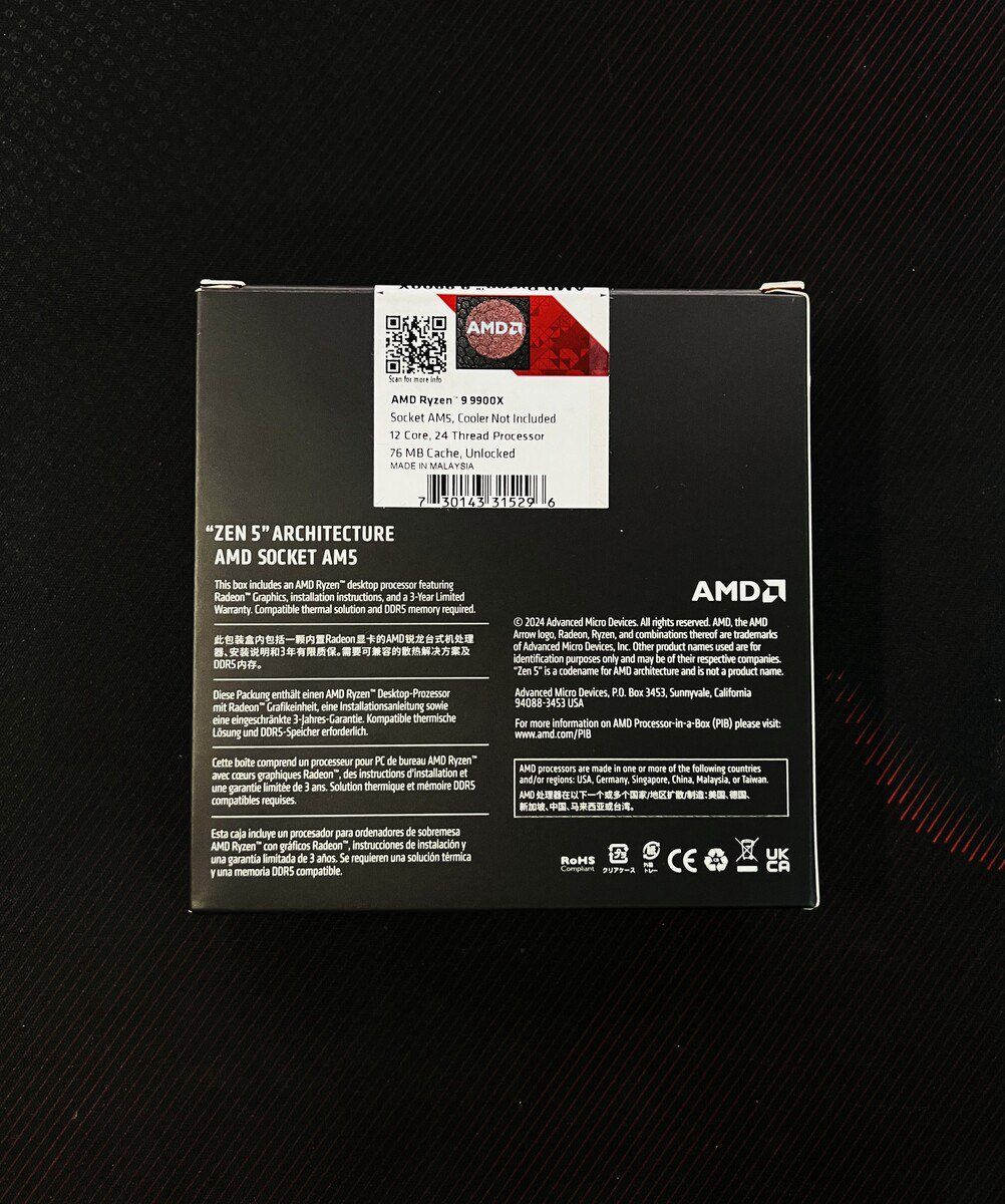AMD Ryzen 9 9900X (BOX) — Kompüterlər və noutbuklar, Bakı (2)