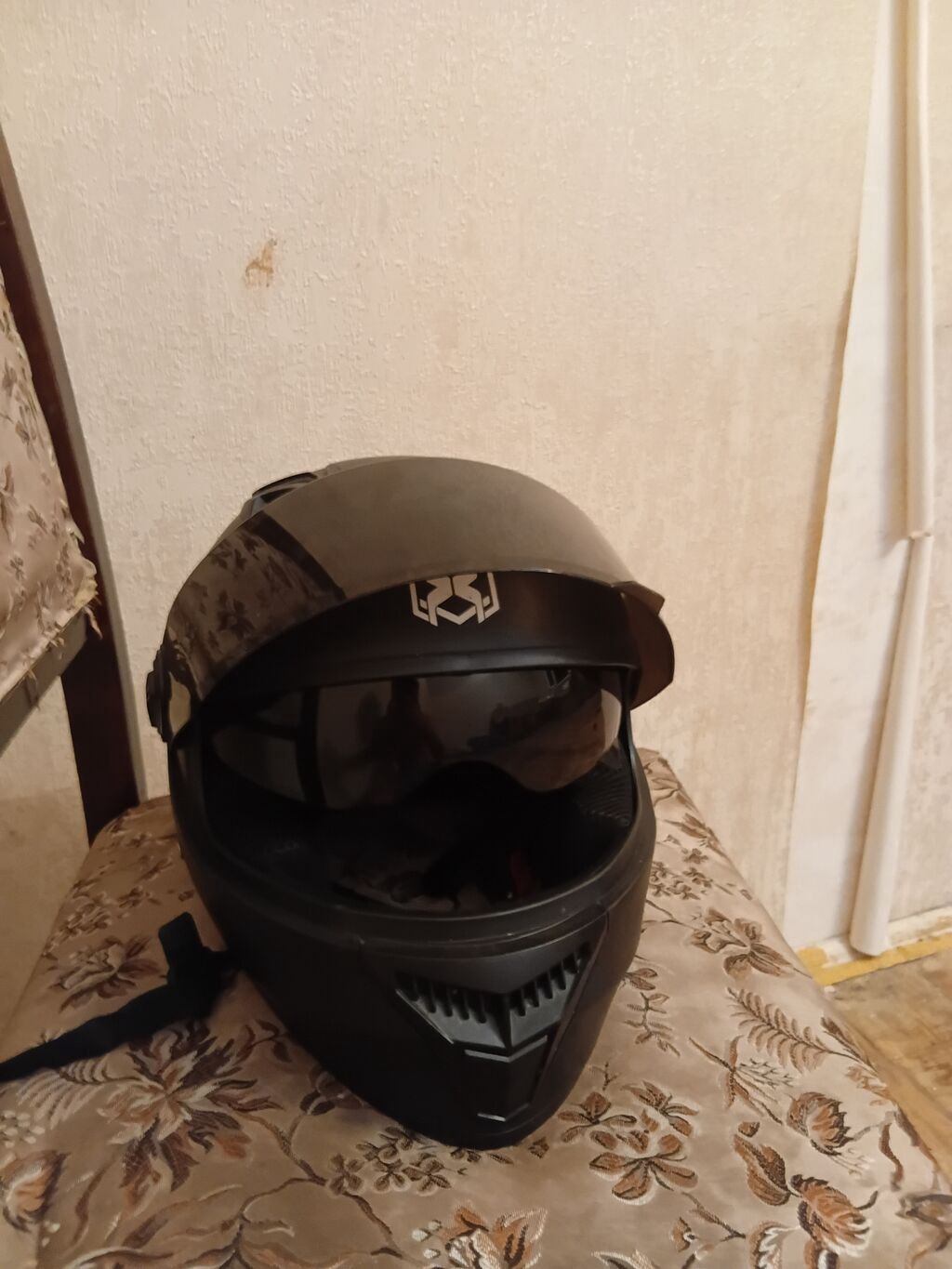 Tam üzlü motosiklet dəbilqəsi – mat qara rəngdə - Model: XXK (arxa — Avto, Cəbrayıl (5)