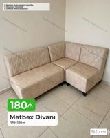 Künc divan, Mətbəx üçün, Parça, Açılan — Mebel