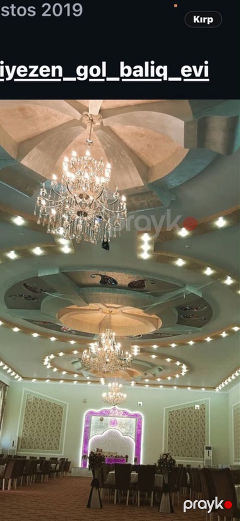 Qiyəzen Göl Balıq Evi — geniş və zərif banket zalı kirayəsi — Digah