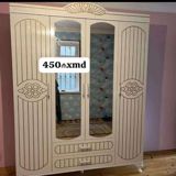 Ağ rəngli klassik dizaynlı 4 qapılı geyim dolabı - Ön hissədə 2 ədəd — Wardrobes