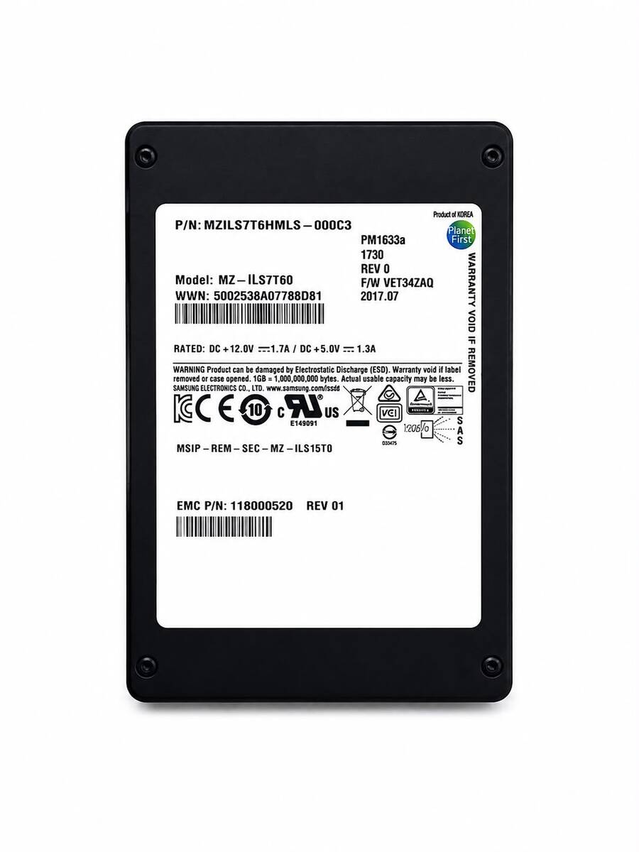 Samsung PM1633a 7.68TB SAS SSD - MZ-ILS7T60 — Elektronika, Bakı (2)