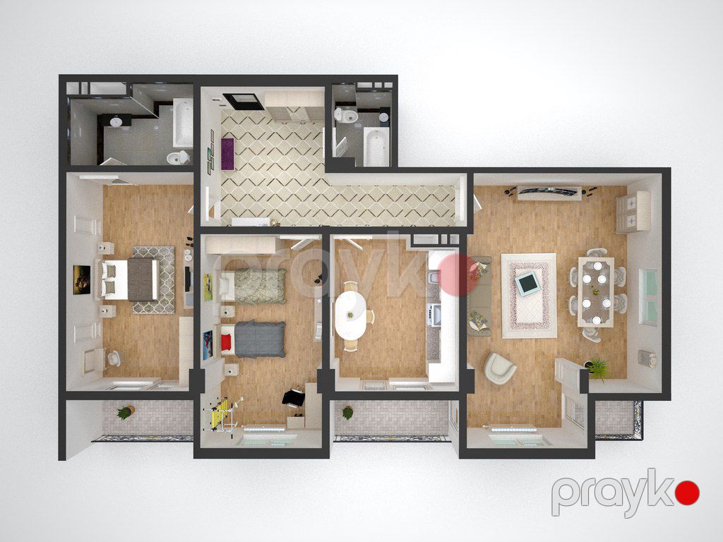 Satılır 3 otaqlı yeni tikili 153 m² — Mənzil, Bakı (5)