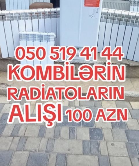 Xidmət: Kombi və radiatorların alınması Təsvir: HƏRNÖVDƏ KOMBİLƏRİ