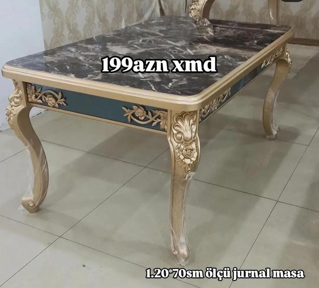 Düz masa, Açılmayan, Təkərsiz, Zəmanətsiz — Mebel, Xırdalan (4)