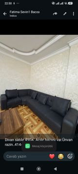 Divan satılır 490₼. Açılır bazası var.Ünvan razin. 4144. Fatimə99 — Mebel