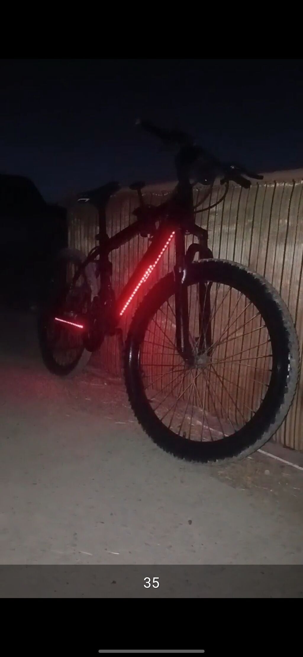 Dağ velosipedi – LED işıqlandırma ilə - Gecə görünürlüğü üçün çərçivə
