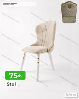 Mebel: Zərif dizaynlı yumşaq oturacaqlı stul - Material: Məxməri — Mebel