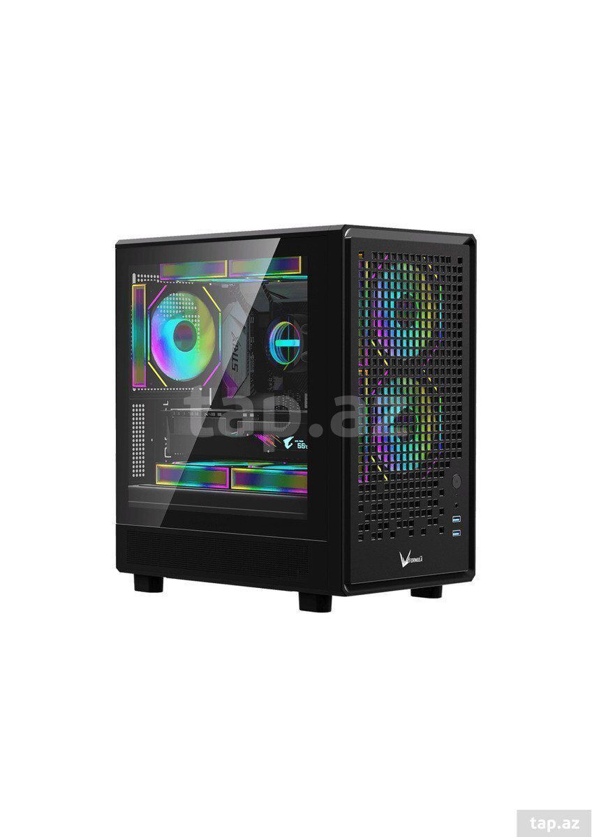 Gaming PC Intel Core i5-12400F, RTX 5060, SSD 512GB, RAM 16GB — Masaüstü kompüterlər, Bakı
