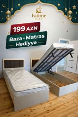 Fatime Mebel tək nəfərlik çarpayı komplekti - Ölçü: tək nəfərlik — Goods