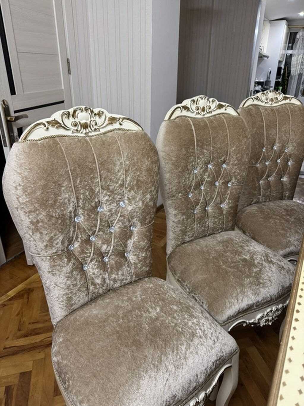Klassik üslubda yemək dəsti - Komplekt: 1 böyük masa + 8 stul (6 ədəd — Mebel, Bakı (7)