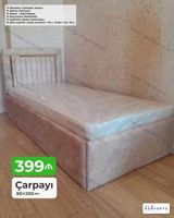Məhsul: Tək nəfərlik çarpayı Ölçü: 90×200 sm Qiymət: 399 ₼ — Furniture