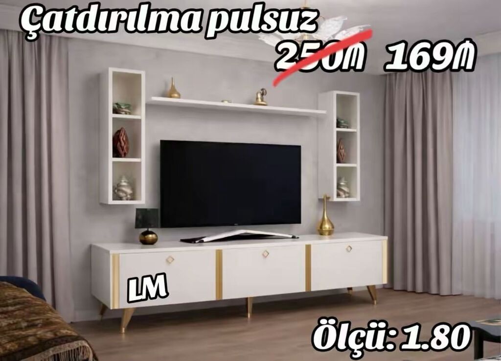 _*TV STEND / TV altı*_ *Yeni və sifarişlə* 💥 Qiymət : *169₼*