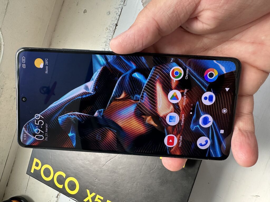 Poco X5 Pro 5G, 256 GB, rəng - Qara, Zəmanət, Kredit, Düyməli — Elektronika, Bakı (8)