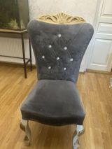 Qonaq otağı üçün, İşlənmiş, Qatlanmayan, rəng - Boz Stul — Chairs