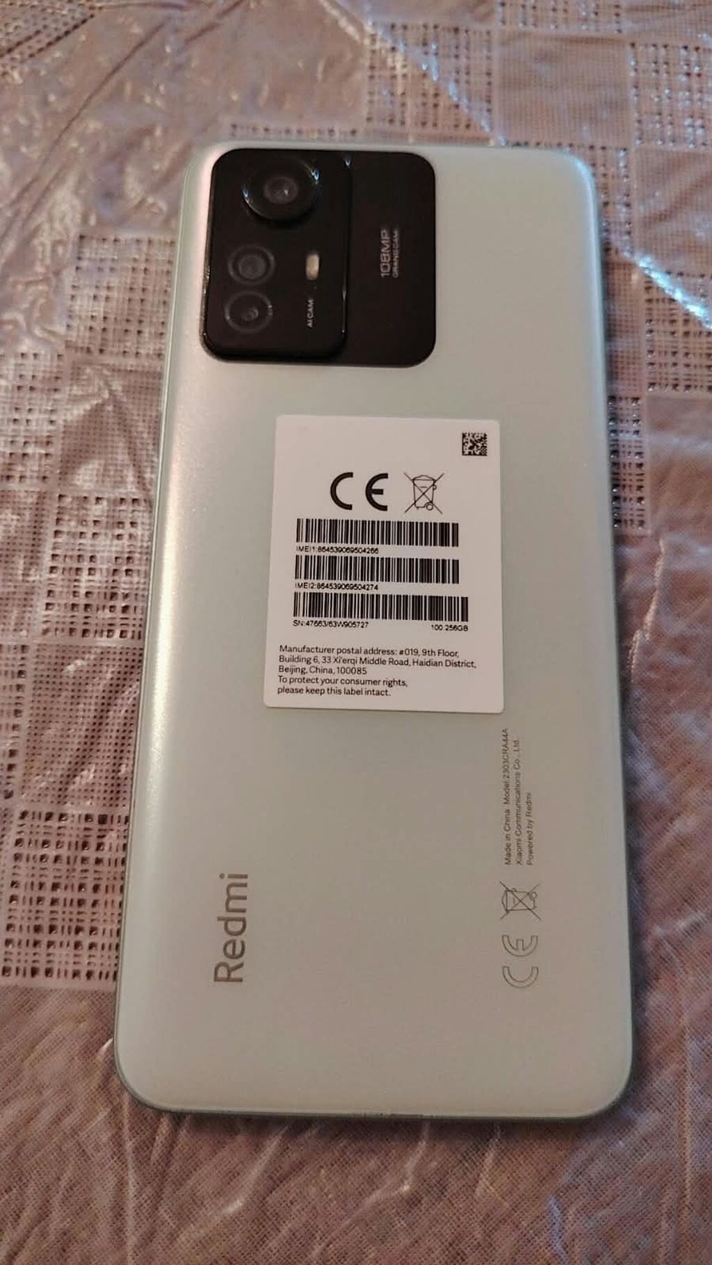 Xiaomi Redmi Note 12S – smartfon - Model: Redmi Note 12S (qutu — Elektronika, Şirvan