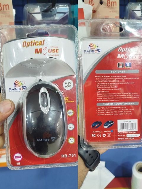Satılır Rainbow Super W RB-751 optik kompüter siçanı