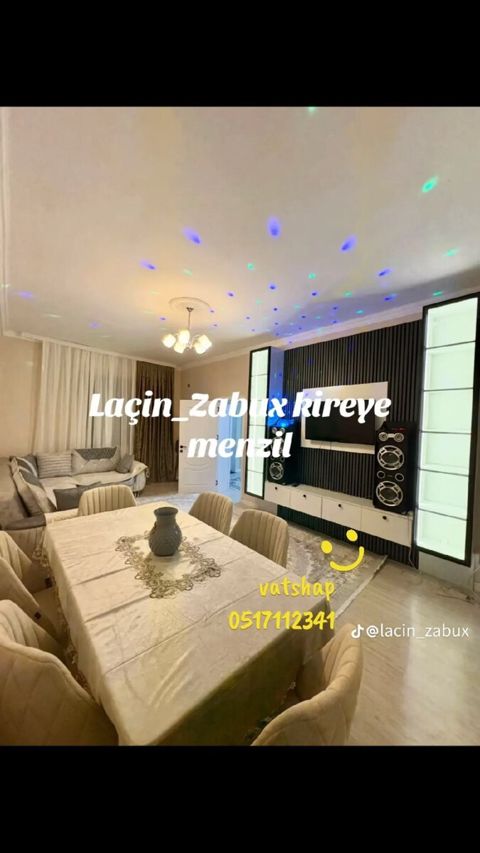 2-otaqlı yeni tikili kirayə verilir, Laçın r., 183 m²