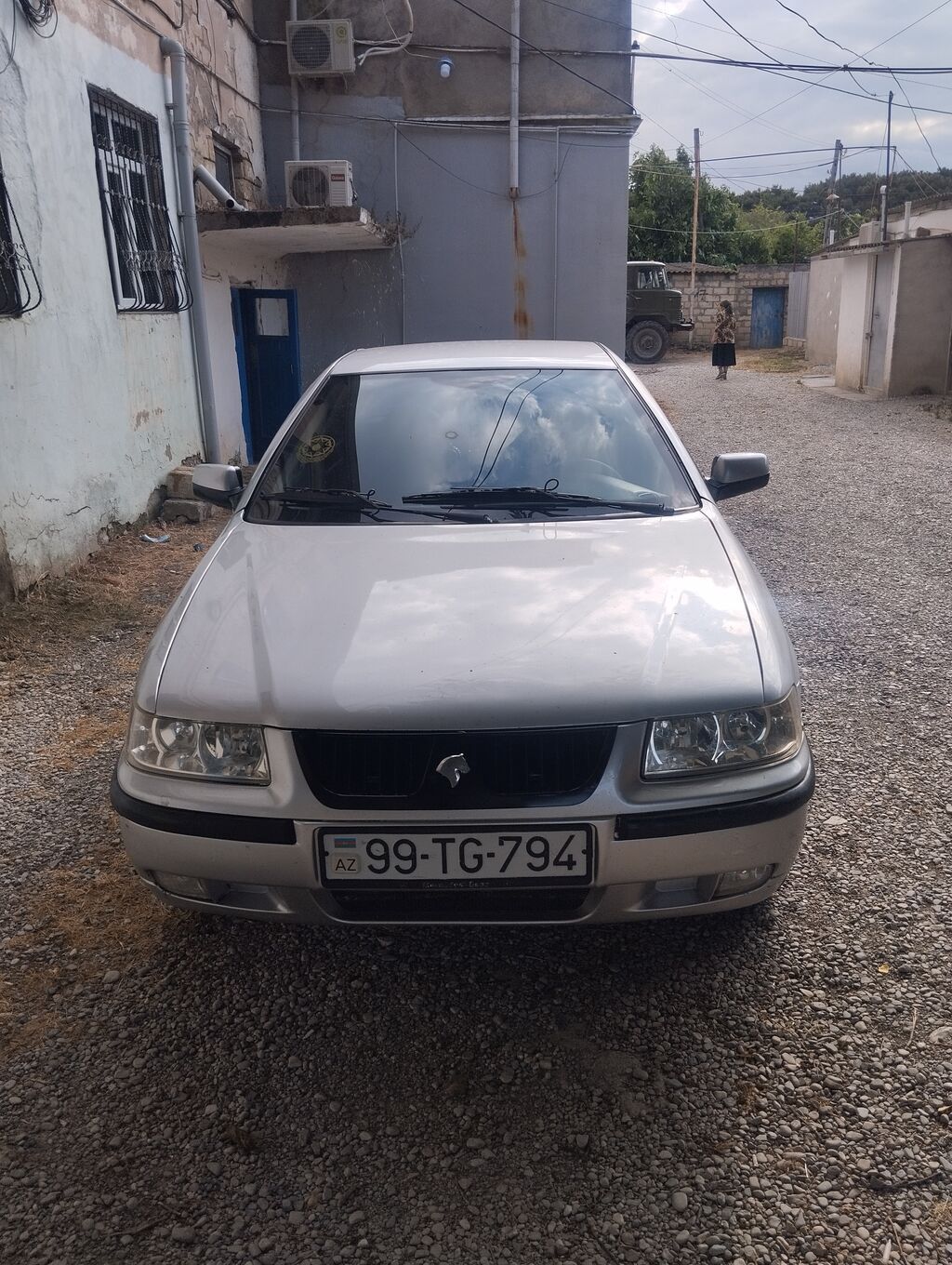 Samand Sedan – gümüşü rəng. - Kuzov: 4 qapılı sedan, arxa parkinq — Avto, Şabran