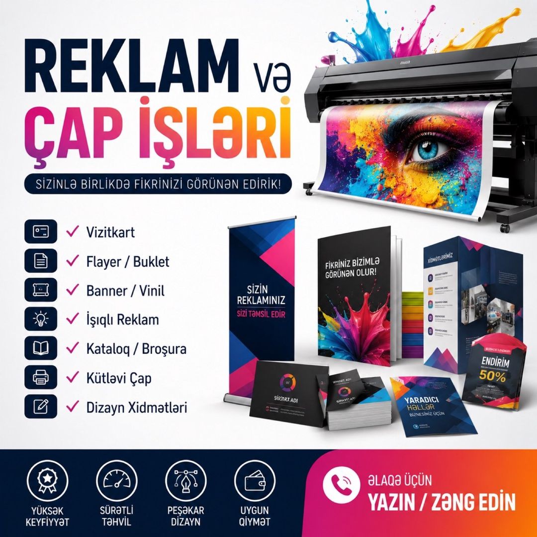 Reklam işləri — Mallar, Bakı
