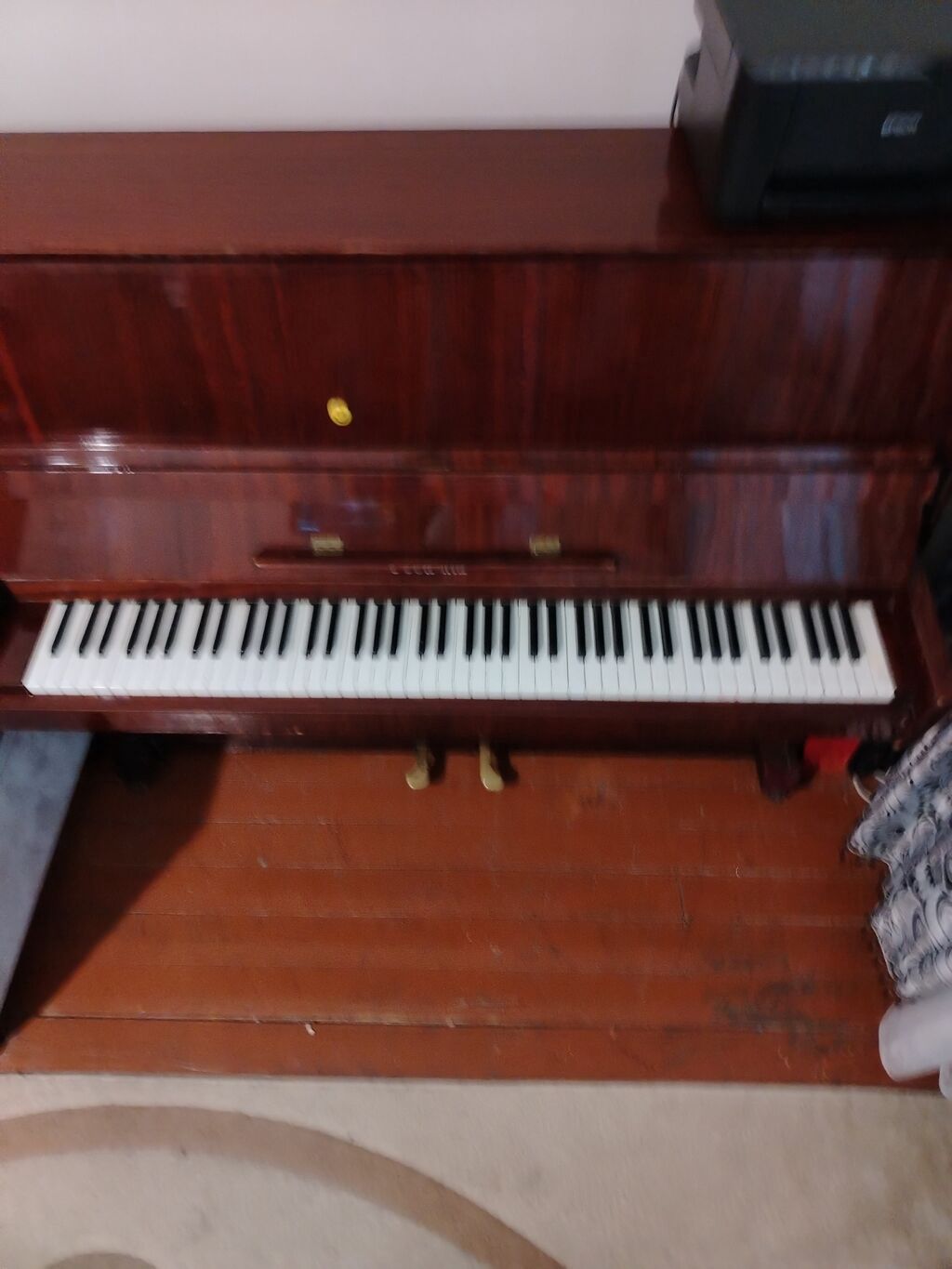 Akkustik vertikal piano –Kuban klassik qəhvəyi cilalı korpus, 88 — Musiqiə alətləri, Mingəçevir (4)