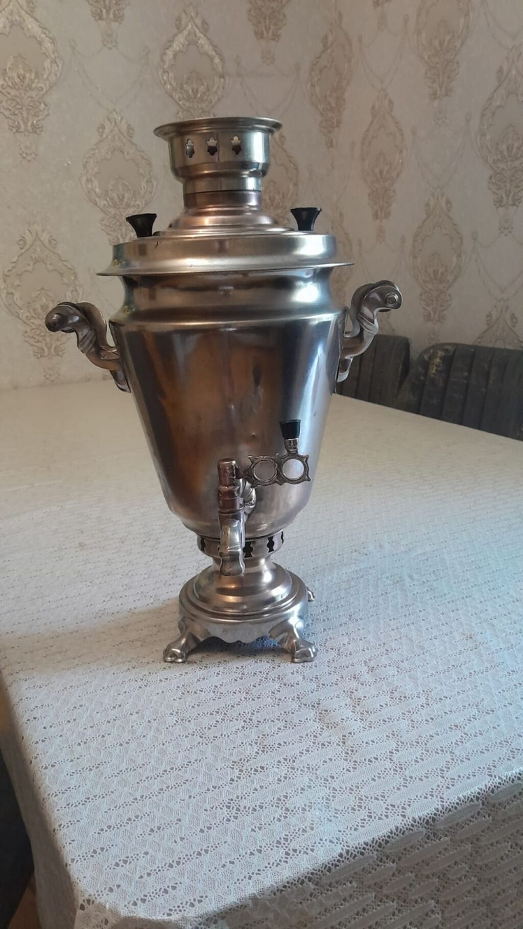 Samavar satılır 180 manata 5 ltr ünvan kürdəxanı & AF(1118)