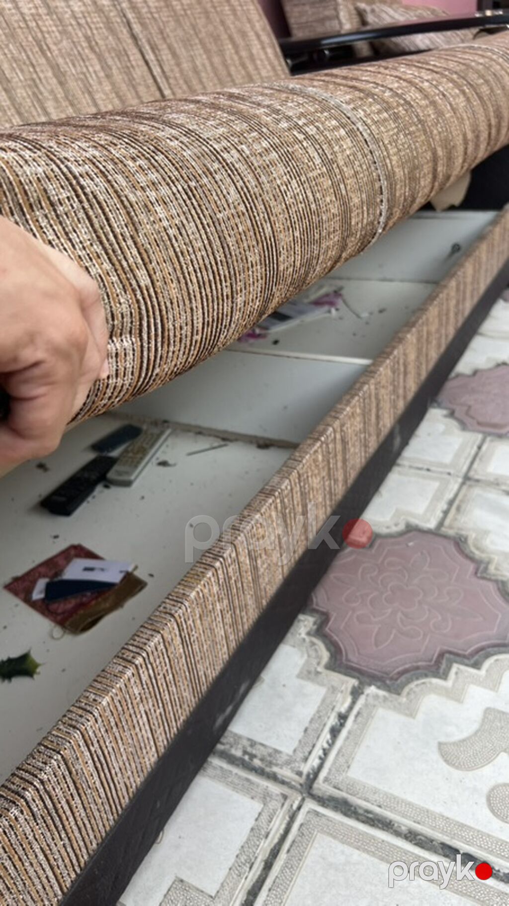 Bazalı, açılan divan-kreslo satılır! Səliqəli və baxımlı vəziyyətdədi — Mebel, Bakı (5)