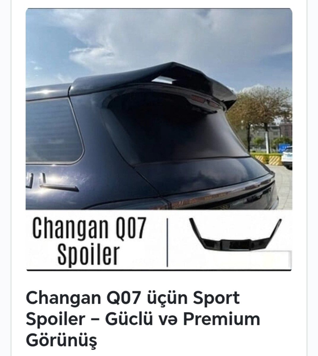 Changan Q07 aksesuarları — Ehtiyat hissələri və aksesuarlar, Bakı (4)
