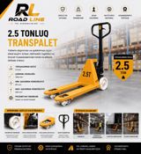 Transpalet 2.5t — RoadLine — Biznes və avadanlıq