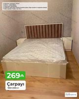 Mebel: Çarpayı Ölçü: 160×200 sm Xüsusiyyətlər: - Mexanizm — Mebel