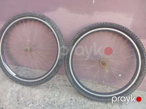 Velosiped təkər dəsti – 24 Məhsul: - 2 ədəd 26" velosiped təkəri (ön